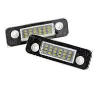 Éclairage Plaque immatriculation Auto pour Ford pour Fiesta pour Mk6 pour St pour Zetec pour Mondeo pour Mk2 2PCS 12VLED Feux De Plaque D'immatriculation