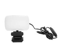 Éclairage pour visioconférence avec tête rotative à 360°, Webcam Rechargeable pour Ordinateur Portable, 120 LED, 3 températures de Couleur et intensité réglable en continu, idéal