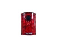 Éclairage recharge USB arrière 15 lumens 3 LED 4 modes fixation tige de selle Optimiz Noir TU