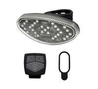 Éclairage recharge USB arrière avec clignotant 4 fonctions fixation tige de selle Optimiz Noir TU