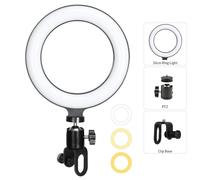 Éclairage ring light à LED avec clip,16cm,pour ordinateur portable,pour vidéoconférence,n'aime,webcam,streaming en direct Youtube -Ring Lamp With CLip