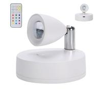 Éclairage sans fil pour, éclairage LED -LED pour jardinière - Éclairage intérieur rotatif avec télécommande, petits projecteurs artistiques, éclairage vertical alimenté par ba