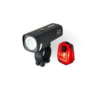 Sigmaitalia Kit d'éclairage Aura 50 + Hiro 10 Clair Noir/Rouge