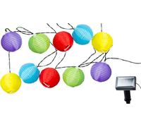 Eclairage solaire 10 lampions - couleur : multicolore - Solar lighting