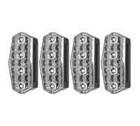 Éclairage Solaire d'Avertissement,Lumières Clignotantes Anti-Collision Pour Voitures Et Camions | 4 Feux d'Alarme LED pour Véhicules Motos Chantiers Nocturnes et Sécurité Routière