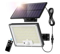 Éclairage solaire extérieur, LED Solar Outdoor Lights 3 Lighting Modes Wireless Solar Motion Sensor Waterproof Wall Lamp Solar Powered Garden Fence Yard