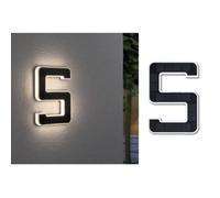 Eclairage solaire pour numéro de maison - PAULMANN - 79846 - LED intégrée - Noir - Contemporain