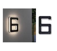 Eclairage solaire pour numéro de maison - PAULMANN - 79847 - LED - Noir - Contemporain