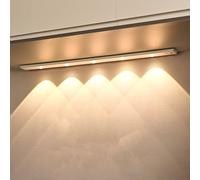 Éclairage sous armoire, lumière LED avec détecteur de mouvement d'intérieur, angle de détection de 120 °, lumières de placard sans fil rechargeables par USB avec 3 températures de couleur réglables fo