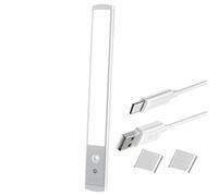 Éclairage Sous Meuble - Barre Lumineuse Sans Fil Avec Détecteur De Mouvement | Barres Lumineuses LED Connectables Et Magnétiques Rechargeables Pour Étagère, Couloir, Cuisine, Bureau, Salon, Lit