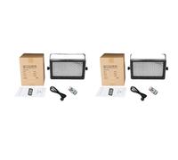 Eclairage stroboscopique de scène LED, puissance 60W, RGB 3in1, 2 pièces, prise Eu