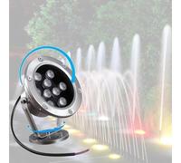 Éclairage Submersible pour Bassin, Fontaine à LED, éclairage de Piscine sous-Marin à LED, éclairage de Piscine de Jardin étanche extérieur, projecteur sous-Marin Rouge