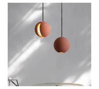 Éclairage Suspendu, Suspension LED Moderne en Tissu/béton avec Corde de Suspension réglable en Hauteur for Chambre à Coucher, café, décoration intérieure(A L20CM)