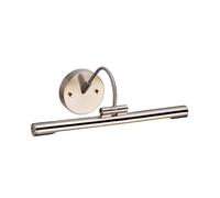 Éclairage Tableaux / Images Applique LED Miroir Couloir Acier Nickel B 38,8 CM