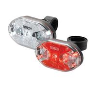 Eclairage Torch Light Set-White Bright 5x+Tail Bright 5x Noir