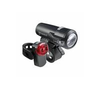 Eclairage velo a batterie axa compactline (rechargeable usb) noir (avant 35lux +arriere) - visible avant 3 kms et arriere 600m G