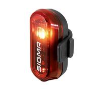 ECLAIRAGE VELO A PILE ARRIERE SIGMA CURVE ROUGE LIVRE AVEC 2 PILES AAA -