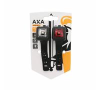 ECLAIRAGE VELO A PILE KIT SUR CINTRE-TIGE DE SELLE AXA NITELINE LEDS NOIR, AVEC