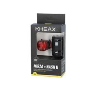 Eclairage velo av+ar recharg. usb-c kheax mirza/nash ii 150/20l fixation cintre led