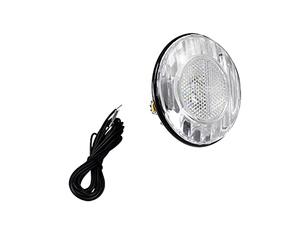 Eclairage velo av/projecteur halogene pour dynamo rond d74mm noir
