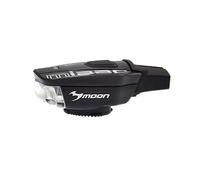 MOON Feu de vélo avant Mizar – 100 lumens – Rechargeable USB avec support aimanté – Noir