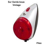 Eclairage Velo Feu Ar N°9 Xb Sur Garde Boue Pile Noir