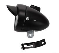 Éclairage Vélo Route pour vtt Design Rétro Chrome Dur Éclairage | Design chrome rÃ©tro, coque mÃ©tal , LED lumineuse, faisceau concentrÃ©, style classique unique(is black)