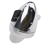 Éclairage Vélo Route pour vtt Design Rétro Chrome Dur Éclairage | Design chrome rÃ©tro, coque mÃ©tal , LED lumineuse, faisceau concentrÃ©, style classique unique(Silver)
