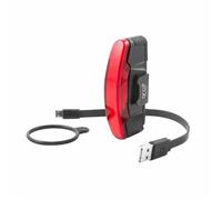 Eclairage vélo USB arrière Spanninga Arco noir - 3 fonctions standard, éco, flash