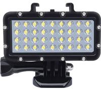 Eclairage vidéo LED étanche pour DJI/GoPro/Xiaomi/Yi/Sjcam/Insta360 Eclairage de plongée Action Camero Accessoires Noir
