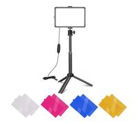 Éclairage vidéo LED professionnel, conception compacte avec réglages d'éclairage ajustables, mode effets spéciaux FX pour studio, fêtes,