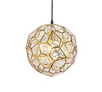 Éclairage Vintage Industrial Pendant Metal Mollow Retro Chandelier Rustic Hanging Plafond Lighttures for Cafe Bar Kitchen/Restaurant, E27-1 Light