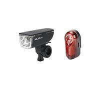 XLC Comp Lichtset Ariel/ Nesso CL-S11 StVZO Jeu de lampes de vélo Taille unique Noir
