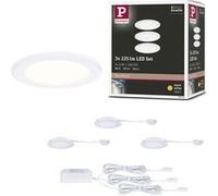 Paulmann Spot encastré LED 3x 2,5 W 3000 K Blanc pour éclairage de meuble