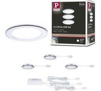 Paulmann 93123 Encastrés meubles LED kit de 3 65 mm 3x2,5W 3x180lm 230/12V 4000 K Chrome