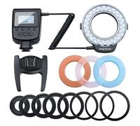 ÉCLAIRATEUR FLASH LED ANULAIRE MACRO RING FLASH ANNEAU UNIVERSEL 48 LED LUMIÈRE FROIDE OU CHAUDE POUR SLITTA FLASH