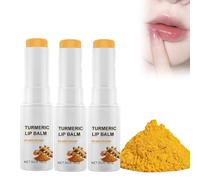 éClaircissant Pour Les Lèvres Foncées,Baume à Lèvres Au Curcuma,Pour Les Lèvre Rose,Contient de la noix de coco,Soin Levre,Traitement De Restauration Au Curcuma,Pour Adoucir Et Hydrater (3)