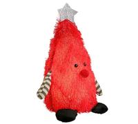 éclairée de Noël - Décor de Vacances de 8 Pouces | Figurine en Tissu de Coton - Ornement de Table pour la Maison, Le Bureau, l'école et Les décorations de fête apportant Chaleur et joi