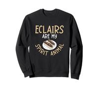 Eclairs Are My Spirit Animal Éventails de pâtisserie amusants Sweatshirt