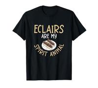 Eclairs Are My Spirit Animal Éventails de pâtisserie amusants T-Shirt