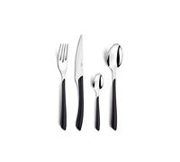 AMEFA - Ménagère 24 couverts de table pour 6 personnes - Eclat - Acier inoxydable 18/0, Finition Brillante - Noir