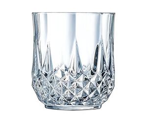 Éclat Cristal D'Arques Paris - Collection Longchamp - 6 Gobelets 32 n Kwarx - Brillance, Transparence et Haute Résistance - Moulures Iconiques - Fabriqués en France