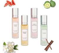 Eclat De Femme Elixir De Pheromone, Ecdf Parfum Phéromones, Parfum Pheromone Pour Femme, 10ml Miniature Parfums, Parfume Eclat De Fémme, Parfums Jasmin Fémme, Roll on Parfume Floral (4PC)
