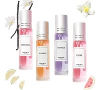 Eclat De Femme Elixir De Pheromone Parfum,Ecdf Parfum Pheromone Pour Femme,Parfums Feromone Pour Femme,Huile Parfumée Corps,Roll On Parfums Aux Phéromones Pour Femmes (4PC-A)