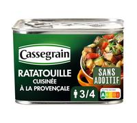 Éclat de soleil dans chaque cuillerée - Ratatouille provençale aux légumes du terroir, huile d’olive et thym, CASSEGRAIN 660 g - Lot de 3