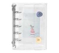 Éclat d'organisateur d'autocollant, livre d'autocolants pour livre de collecte de carnet 3.74x4.92 pouces, esthétique transparent pour le scrapbooking, la décoration planificatrice, le