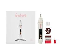 Éclat Lime à ongles électrique sans fil professionnelle pour acrylique, gel, poudre de trempage, ensemble d'outils de manucure et pédicure portable et rechargeable avec lumière LED, 7 forets, bandes