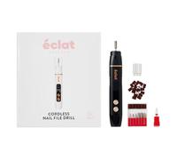 Éclat Lime à ongles électrique sans fil professionnelle pour acrylique, gel, poudre de trempage, ensemble d'outils de manucure et pédicure portable et rechargeable avec lumière LED, 7 forets, bandes