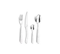 AMEFA - Ménagère 16 couverts de table pour 4 personnes - Eclat Nature - Acier inoxydable 18/0, Finition Brillante - Bois Blanc