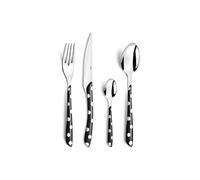 AMEFA Valisette de 24 couverts Gamme Eclat pois - Noir
